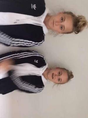 A post by @julieandkatharina on TikTok caption: #Featureme#Twins#Norway#Lipsync#Dance#Summer#GlobalFeatureUs ❤️