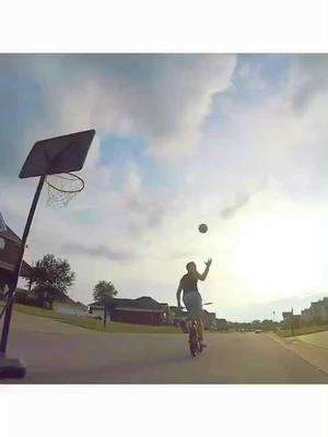 A post by @devynl7 on TikTok caption: Another day, another splash 🏀 #Trickshot #Basketball #Sports