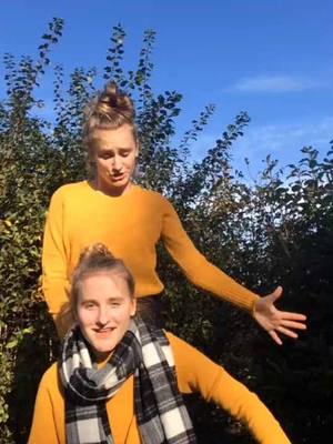 A post by @julieandkatharina on TikTok caption: Have a Great day! #Norway#Twins#Featureus 💛