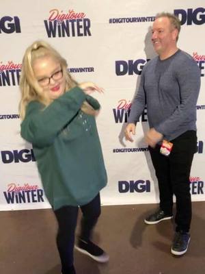 A post by @superraddad on TikTok caption: Houston Digi Tour!  Dad gets to see Lauren during her Houston stop #DigiTour