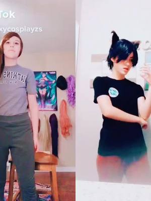 A post by @mystreet._divines on TikTok caption: Son and mother🖤(I didn’t know what I was doing) #mcdmom #donna #yip #aphmau #mcd