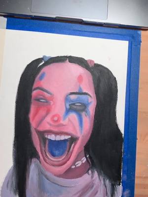 A post by @jackmojis on TikTok caption: just painted @avani , I’m pretty happy with it ! #clowncheck #foryou #art