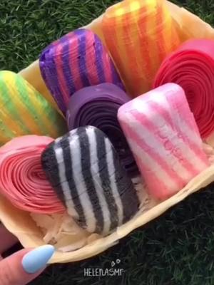 A post by @kksoapasmr on TikTok caption: Colourful soap❤️🧡💛💚💙💜🖤❤️🧡💛💚 Credit to @helen.asmr #мыло #soap #asmr #asmrvideo #肥皂#療癒#破碎#聲音