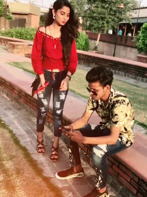 A post by @ on TikTok caption: Hame kohi manane wala kohi nahi @crishtinabatra2425 #1millionaudition #slowmo #trendin #duet