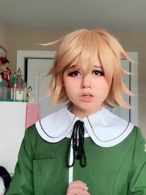 A post by @_.danganronpa._ on TikTok caption: Hi, it’s @lylac.eclipse aka the Chihiro and owner of this account! Here’s my updated cosplay!