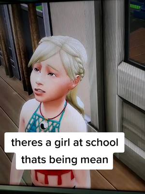 A post by @simslife_123 on TikTok caption: mean girl pt 2 #sims4 #foryou #simsroleplay