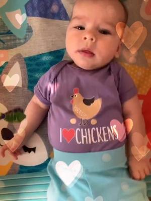 A post by @chuckreynolds on TikTok caption: Little Mara likes #chicken.  #chickennugget #babygirl