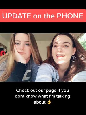 A post by @just_a_couple_cat_moms on TikTok caption: this is for you #update #fyp #sisters #newphonewhodis #fearofheights #foru