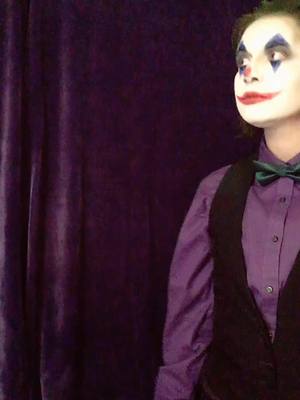 A post by @starryautumn on TikTok caption: Ofc he plays all the parts #joker #thisishalloween #Boorito #thatescalated #foryoupage #fyp #jokercosplay #thejoker #thejokercosplay #dc #dccomics