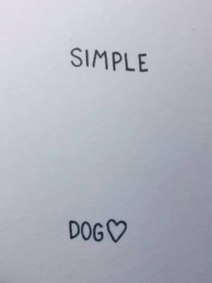 A post by @imprettytiktoked on TikTok caption: A simple dog tutorial🐶💓 (thank you so much for 39k, hope you have/had a wonderful day!) #drawing #tutorial #dog #doodle