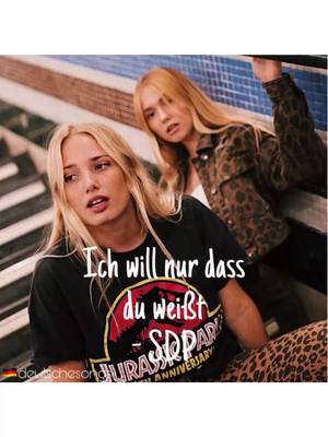 A post by @deutschesongs on TikTok caption: Schreibt mir eure Liederwünsche auf Insta : verenarubin 🧡 #ichwillnurdassduweisst #SDP #deutschland #germany #german