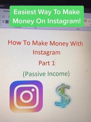 A post by @hustle2rich on TikTok caption: How to make money on Instagram! More to come!💸📲#howtomakemoney #sidehustle #fyp