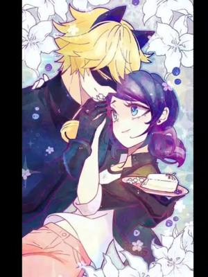 A post by @_.miraculous._.ladybug._ on TikTok caption: marinette and chatNoir#miraculousladybug