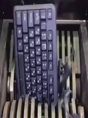 A post by @satisfyheart on TikTok caption: The keyboard crumpling up got me 😅 #oddlysatisfying #satisfying #foryou