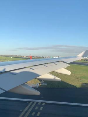 A post by @andrewkelly789 on TikTok caption: Take off Dublin #americanairlines #a330 #avgeek #wingview #dublin #foryourpage  FOLLOW ME