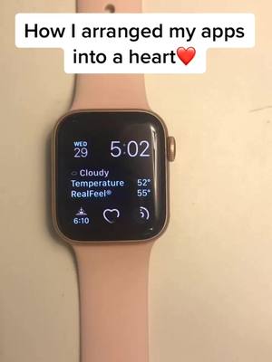 A post by @apple..watch..hacks on TikTok caption: How to arrange your apps to any shape. You can also do this on your phone. Follow for more. #fyp #foryou #foryoupage #applewatch #like #follow #viral