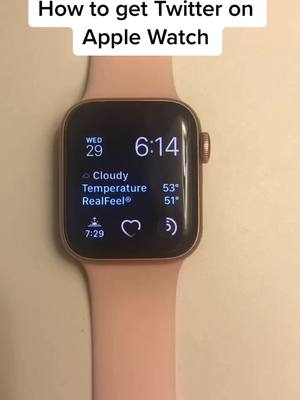 A post by @apple..watch..hacks on TikTok caption: How to get Twitter on Apple Watch. Follow for more. #fyp #foryou #applewatch #applewatchhacks #applewatchseries4 #like #follow #viral