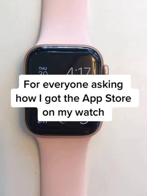 A post by @apple..watch..hacks on TikTok caption: Here’s how to get the App Store on your Apple Watch. Follow for more. #fyp #foryou #hacks #foryoupage #applewatch #viral #applewatchhacks