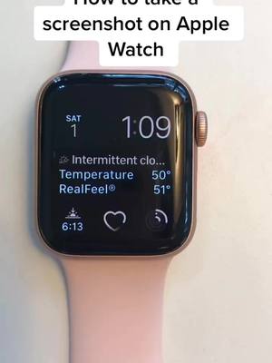 A post by @apple..watch..hacks on TikTok caption: How to take a screenshot on Apple Watch. #follow for more! #fyp #SonicSpeedMeUp #foryou #foryoupage #loveisintheair #CleanFreshHype #hack #applewatch