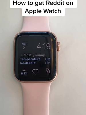 A post by @apple..watch..hacks on TikTok caption: How to get Reddit on Apple Watch! #follow for more! #fyp #foryou #foryoupage #W2Step #applewatch #awkwardmoments #CleanFreshHype #buthaveyouseen #like