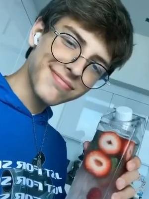 A post by @crystalcarton on TikTok caption: What’s your favorite fruit to put in water? 😍🍓 #fyp #detoxwater