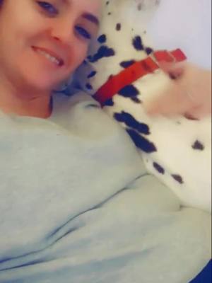 A post by @mrchestertay on TikTok caption: Night time snuggles 🥰 #dalmatiansoftiktok