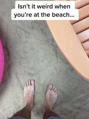 A post by @wuboco on TikTok caption: Does this ever happen to you guys? #beach #fyp #weird