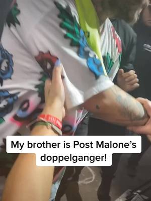 A post by @1leighbra6 on TikTok caption: POSTY’S TWIN!!! @gotkinkz @postmalone #postmalone #doppelganger #posty #fyp #foyoupage #morph #dontletthisflop #twin