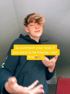 A post by @tylerxhodak on TikTok caption: comment your snap if you want to be friends 🥺💕 #foryou #foryoupage