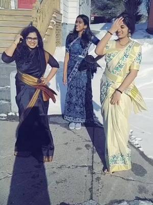 A post by @devipanicker on TikTok caption: #butabomma late late post! 😄 #canadianmallus #alluarjun #dancelove #crazypeepz #tiktokmalayalam #sareelove #kattankappi