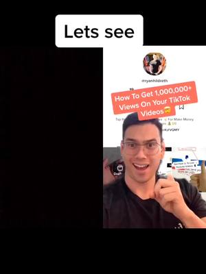 A post by @ec_buddy on TikTok caption: How to get 1,000,000+ views on your tiktok video! Step by step #tiktoktips #iphone #howtogoviral #tiktok #ryanhildreth