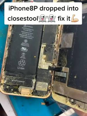 A post by @wishemily on TikTok caption: Foul smell iPhone(dropped into closestool😭), able to fix it or not ? let try it😘#iphone #challenge #waterproof