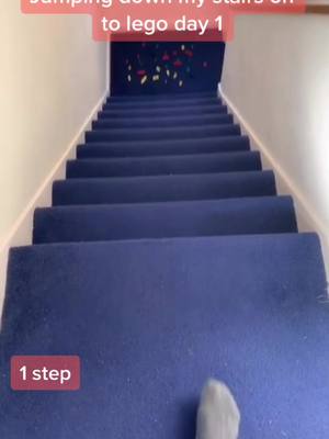 A post by @deanerygreenery on TikTok caption: Oh no 🤦‍♂️.                                                              #foryoupage #foryou #fyp #stairs #jump #lego #ouch