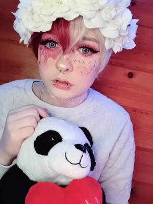 A post by @kute.kitten.cos on TikTok caption: Grrrr? 🥺 #pastelmha #pastelshoto #pastelbnha #pasteltodoroki #shototodoroki