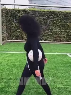 A post by @best.of.football.clips on TikTok caption: She has skills tho! #girlsoccer #girlfootball #girlsports #Soccer #football #sport #skills #teckers #damn #phone #apple #iphone #ball #hot