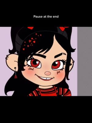 A post by @thisistheusername4 on TikTok caption: Turning Venellope into a devil girl PART THREE and RESULT!!😈 #viral #foryoupage #fyp #art #cartoon