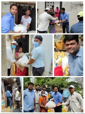 A post by @rajeshlp0 on TikTok caption: We the Indian #Railway employees of #Secunderabad division,#SanathNagar Depot Running staff,Disturbuted 130 commodity kits to the poor families nearby