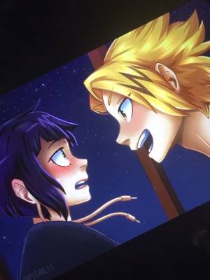 A post by @cars2thesequel on TikTok caption: bi icons💓 #bnha #kamijirou #denki #jirou #myheroacademia #art #bnhaart #levelup #anime