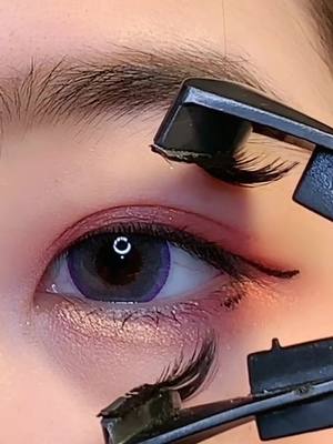 A post by @dailymakeup666 on TikTok caption: An easy way to do Eyelashes in just a few seconds. #makeup#eyelashes#falseeyelashes #eyelashestutorial #girl #girls #asiangirl