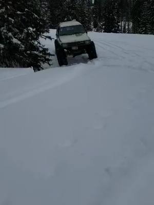 A post by @toyotacrawler on TikTok caption: Snowwwww #CookieWithACause #levelup #idaho #idahocheck #toyota #wheeler #snow #flex