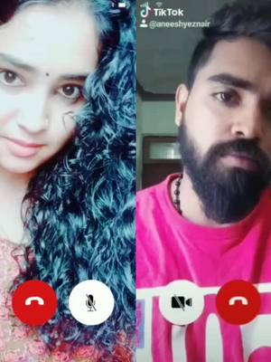 A post by @smrithylaya98 on TikTok caption: #duet with @aneeshyeznair ചിലപ്പോഴൊക്കെ ഞങ്ങൾ ഇങ്ങനെയാ 😍 😁