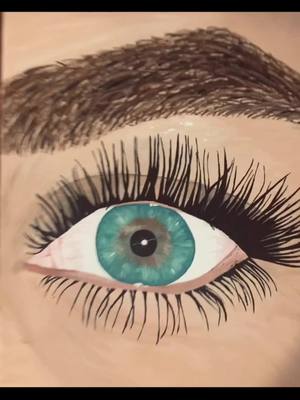 A post by @maddieeecaesar on TikTok caption: Painted my eye #eye #art #paint