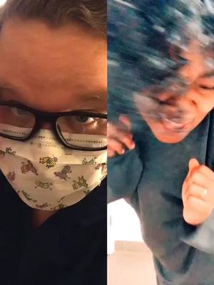 A post by @b_estes1330 on TikTok caption: #duet with @taneva quarantine? I wish. Pharmacy calls. Let’s have fun anyway!#teesfam #tatcrew #stayhomestaystrong #danceparty #covidー19 #idontdance