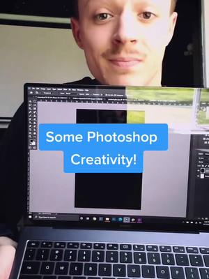 A post by @bradyrobison_ on TikTok caption: Found my Photoshop edits from back in the day! #photoshop #adobe #photomagic #photography #edits #photoshopediting #art #digitalart