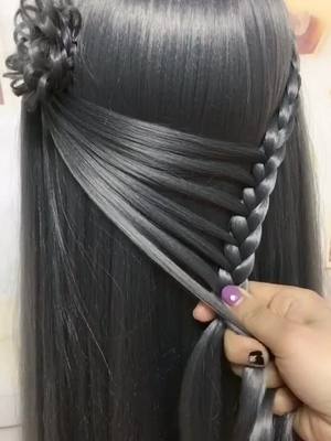 A post by @jollyhey on TikTok caption: #tiktokdiy #hairstyle #longhair