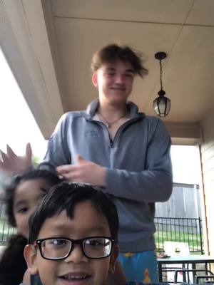 A post by @calebbyoderr on TikTok caption: love my little siblings🥺😂 #fyp #foryou #Siblings