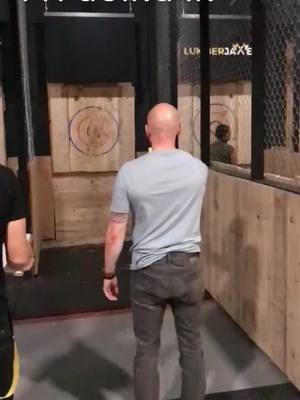 A post by @thematthewmorgan on TikTok caption: #axes #axethrowing #throwingaxes #nailedit #arizona #redneck #hillbilly #weaponofchoice #danger #dangerous