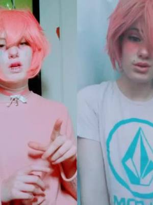 A post by @allynblank on TikTok caption: ahem.. IMPROVEMENT?? #cosplay #sayori #ddlc #earthday