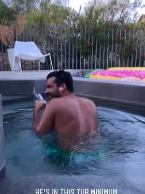 A post by @thematthewmorgan on TikTok caption: #summertime #arizona #forgetaboutit #scared #scaredstraight #fear #hottub #pranks #bubblefarts #tonyt #qaurantine #covid19virus  @ethereumton