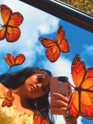 A post by @crappyncrafty on TikTok caption: repost since this is the longest I’ve worked on a tik tok #fyp#guam#artistsoftiktok#mirrorchallenge#painting#butterflies